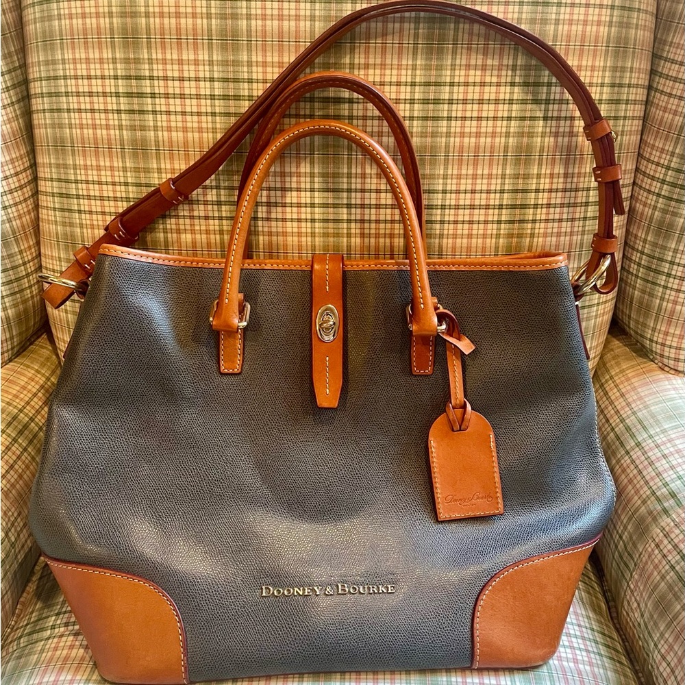 Dooney & Bourke dark gray Shelby Shopper handbag